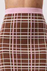 BY JOHNNY - CAROLINA CHECK KNIT MINI SKIRT